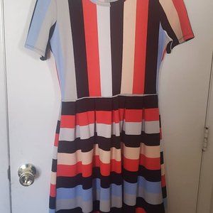 LuLaRoe Striped Amelia Dress